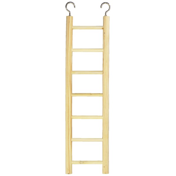 Prevue Pet Products BPV384 Birdie Basics 7-Step Wood Ladder for Bird, 12-Inch