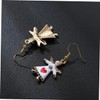 COLLBATH 5 Pairs Christmas Ear Drops Earrings Christmas Jewelry for