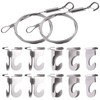 GLARKS 12Pcs 2 Inch Drop Ceiling Hooks with Hanging Wire