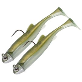 Seadra Paddle Shad Double Combo Ready to Fish (RTF) Soft Bait (Khaki, 10cm - 16g)