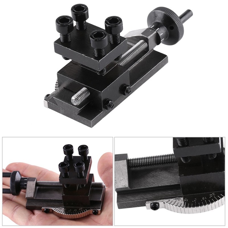30 Degree Rotatable Mini Lathe Tool Holder Accessory, Tungsten Steel,