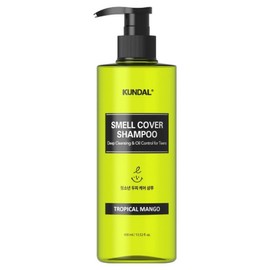 Kundal All Day Smell Cover Youth Shampoo Tropical Mango Fragrance, 400ml, 1 ea / 쿤달 올데이 스멜커버 청소년 샴푸 트로피컬 망고향, 400ml, 1개