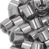 50Pcs M8 Female Thread Coupling Nut Rugged Stainless Steel Maintenance