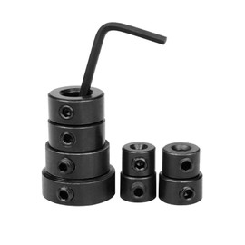 8-Piece Drill Depth Stop Collar Set, Positioner HSS Locator with Hex Key, Positioner Ring, Depth Stop Dowels 3/4/5/6/8/10/12/16 mm