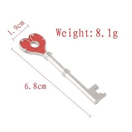 Fashion Cuqui Set of 4 Resident 2 Metal Keys - Collectible Replica, multicoloured, De mano