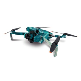 MightySkins Skin Compatible with DJI Mini 4 Pro - Aqua Swirl | Protective, Durable, and Unique Vinyl Decal wrap Cover | Easy to Apply, Remove, and Change Styles