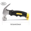 ZOENHOU 3 PCS 8 Oz Length 6.5 Inch Claw Hammer,