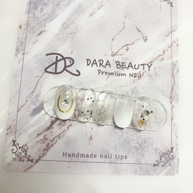 Dara Beauty March Art of the MonthWhite Gras Mother of Pearl Nail❣ - Not selected / 다라뷰티 3월 이달의아트화이트그라 자개네일❣ - 선택안함