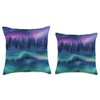 Aurora Borealis Northern Lights Throw Pillow