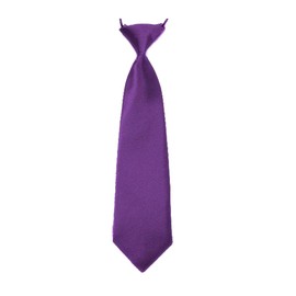New Boys Pre-Tied Ties. Satin Plain Coloured Childrens Tie. Elasticated. 22 Colours Available. Handmade. Wedding, School, Fashion (Cadburys Purple, Boys Tie)