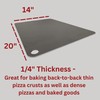 ThermiChef 14" by 20" Pizza Steel (1/4" Thickness) - Multipurpose