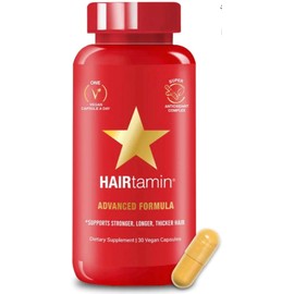 HAIRtamin Biotina sin gluten, 30 cápsulas vegetarianas Para un cabello más fuerte, más largo y más grueso