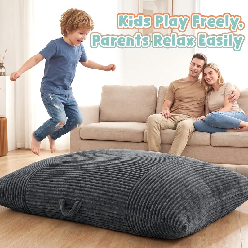 MABOZOO Kids Crash Pad, 2-in-1 Sensory Crash Mat & Bean
