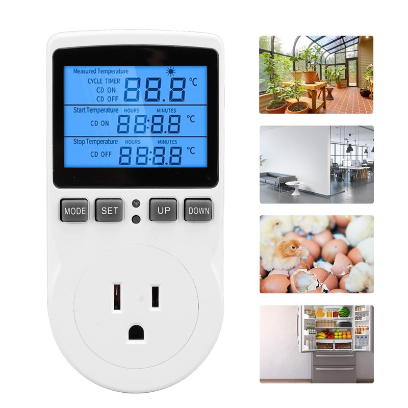 Controlador de Temperatura, -40 a 120 ℃ Sonda Impermeable Pantalla