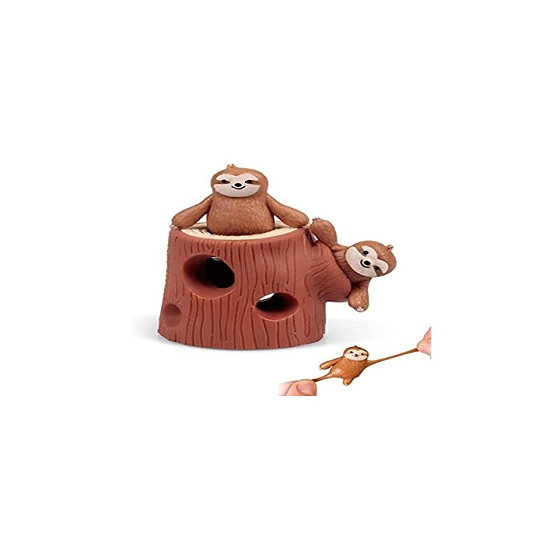 Tobar 35181 Stretchy Sloth and Stump, Mixed