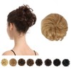 BARSDAR 100% Human Hair Bun - Real Human Hair Messy