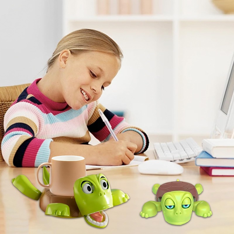 LUMOOM Funny Turtle Coaster, 3D Printed Drink Holder, Funny Anti-Stress