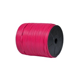 Cords Essentials Cuerda redonda de cuero auténtico, cuerda para hacer joyas, collares, pulseras, trenzas Kumihimo, envolturas, manualidades y proyectos de pasatiempos (rosa, 3.0 mm)