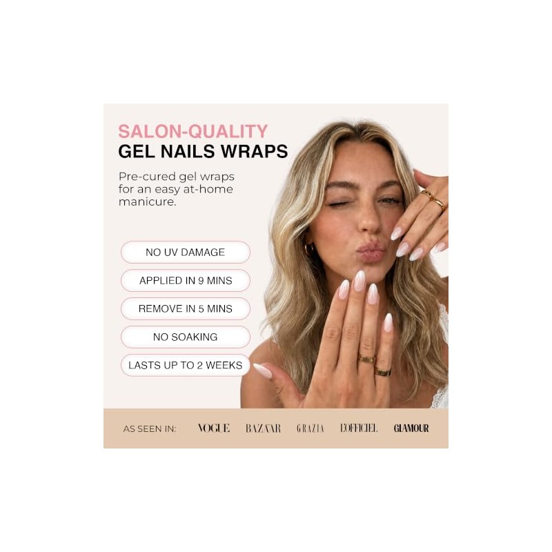 Sassy Saints Pegatinas para uñas sin rayos UV | Ombré