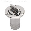 Kuuleyn Vent Fitting, 316 Stainless Steel Oval Garboard Drain Plug