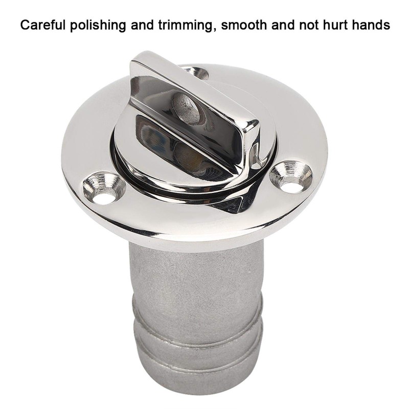 Kuuleyn Vent Fitting, 316 Stainless Steel Oval Garboard Drain Plug