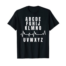 ABC ECG Heartbeat T-Shirt T-Shirt