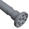 Enlargement Diameter 1 inch Grey Spring Tension Curtain Rod 40"-64.5"，Adjustable,