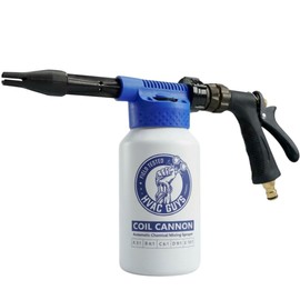 HVAC Guys Coil Cannon | AC Coil Cleaner Automatic Foaming Mixing Sprayer | Compatible with All Cleaners & Chemicals | 5 Dilution Ratios