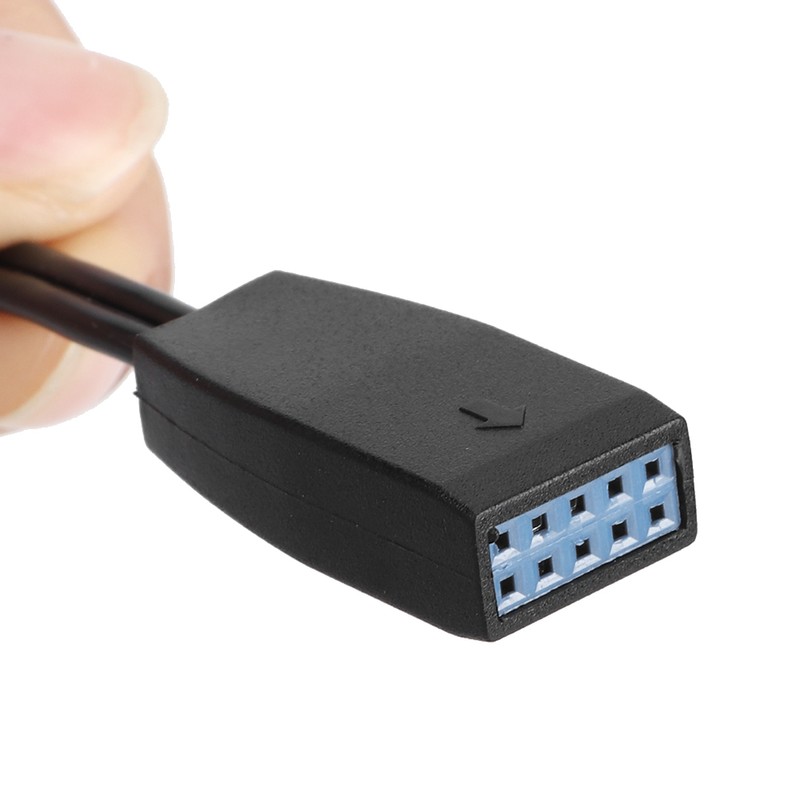 10-pin Car AUX Receiver Cable Adapter Compatible with Bluetooth 4.1