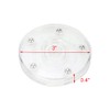 Geesatis 4 Pcs Tiny Lazy Susan 3 inch Acrylic Turntable