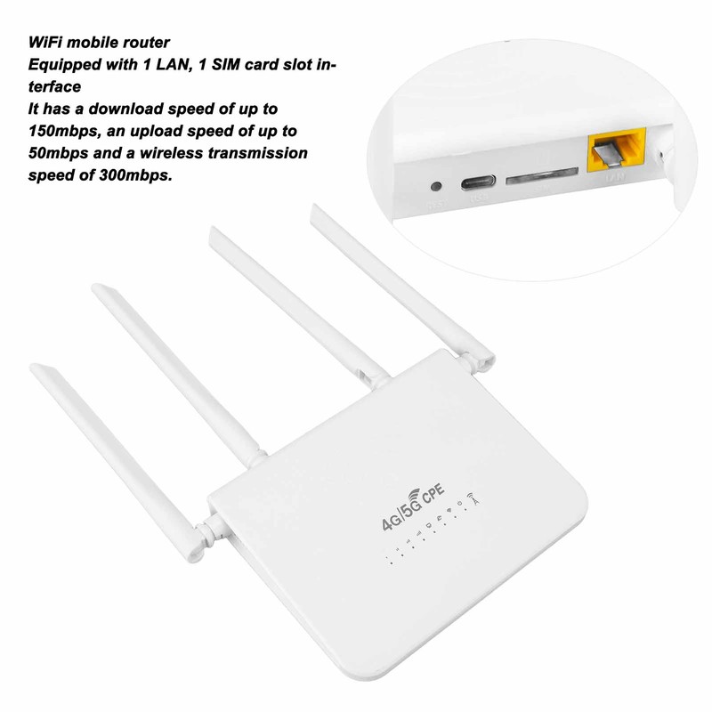 Outdoor 4G LTE CPE Wifi Router with SIM Card Slot