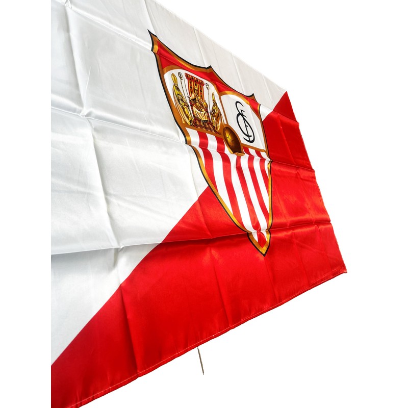 Sevilla CF badsev Flag, Red/White, One Size