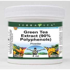Terravita Green Tea Extract (90% Polyphenols) Powder (4 oz, ZIN: 514372) - 2 Pack