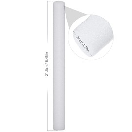 White Sofa Slipcover Grips, 14pcs Non Slip Foam Stick Sofa Cover Tuck Grips Couch Gap Filler - Keep Couch Cushions from Sliding, DIY Trim Length - Universal Slipcovers in Place Tools (8.45×0.79")