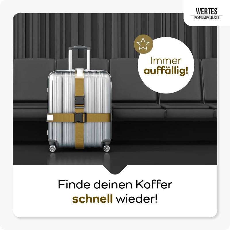 Luggage Strap Set of 4 – Suitcase Straps Safe &