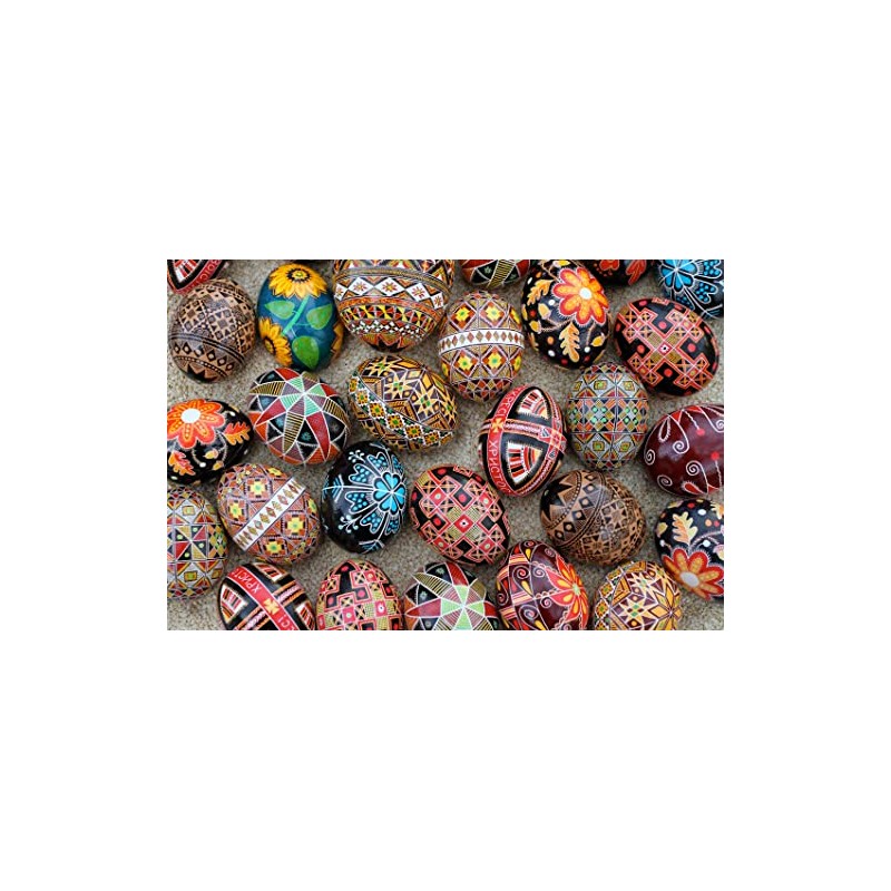 24x36 gallery poster, Ukrainian Easter eggs, pysanky