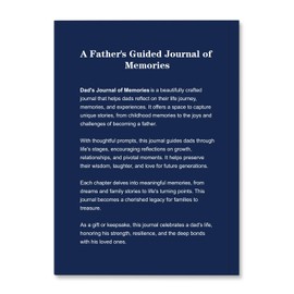 A Dad's Guided Journal to Share His Life Story, Memory Heritage Book to Fill Out About Life for Dad, Dad's Legacy Journal with Prompt, Sentimental Gifts for Dad from Daughter on Birthday, Father's Day