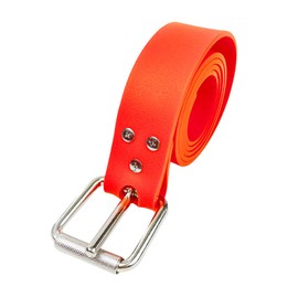 Sea frogs Weight Belt for Freediving Premium Marseillaise Rubber Belt with Quick Release 135 cm Diving Belt (Orange)