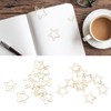 100 Pcs Paper Clips Portable Small Anti Slip Cute Star