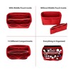 OMYSTYLE Red Slender Large Organizer Insert, Felt Tote Bag Organizer
