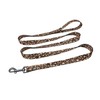 Olahibi Dog Collar and Leash Combo Set, Leopard Pattern, Polyester