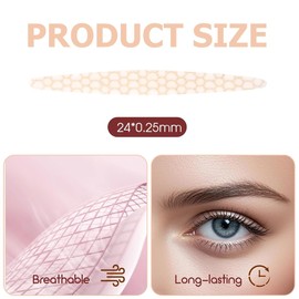 WUSJCOF Pack of 120 Lid Lifting Stripes, Invisible Droopy Eyelid Tapes, Waterproof Lifting Without Surgery, with Forked Tweezers