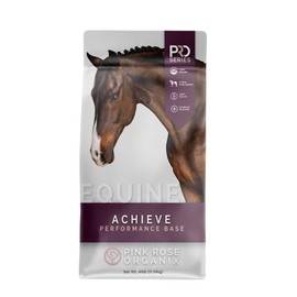 Pink Rose Organix PRO Series Achieve Performance Base Equine Feed, 40lbs - with PROeq for Joint, Gut, Brain & Body Health - Supports Muscle, Topline & Recovery - USDA Organic