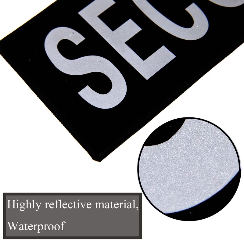 Reflective Security Velcro Patch Set Velcro Sticker Reflective Tape Velcro