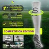 GRASSENGINE Pre-Cut Grip Soccer Socks with 3 Holes - Anti-Cramp