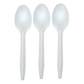 RRB World 200 pieces pack 100% compostable Spoons Disposable Utensils (6.3 in.) Eco Friendly Durable and Heat Resistant Alternative to Plastic Spoons with Convenient