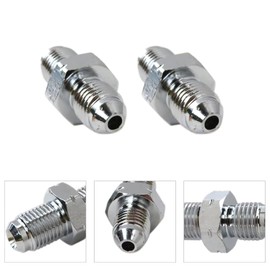 2Pcs M10 x 1.0 (Metric 10mm) to 3AN -3 AN3 Male Flare Stainless Steel Brake Fittings Adapter Brake Adapter Fittings