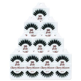 Cherry Blossom 3D Eyelashes (10 Pack of Silk 916)
