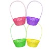 1x Woven Easter Basket With Handle - Hamper Basket- Colour