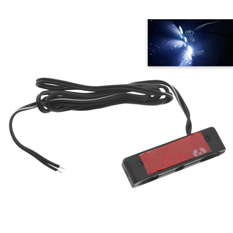 Be In Your Mind 3 LED License Plate Light White